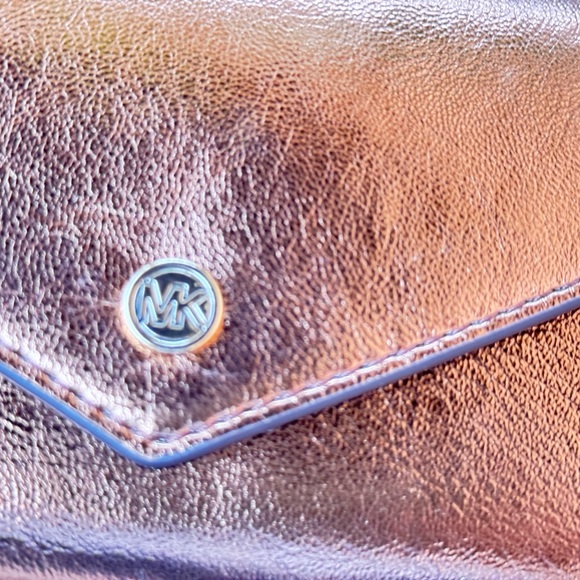 Michael Kors Jet Set Travel Large Envelope Continental Wallet Patent Mocha - Picture 5 of 13